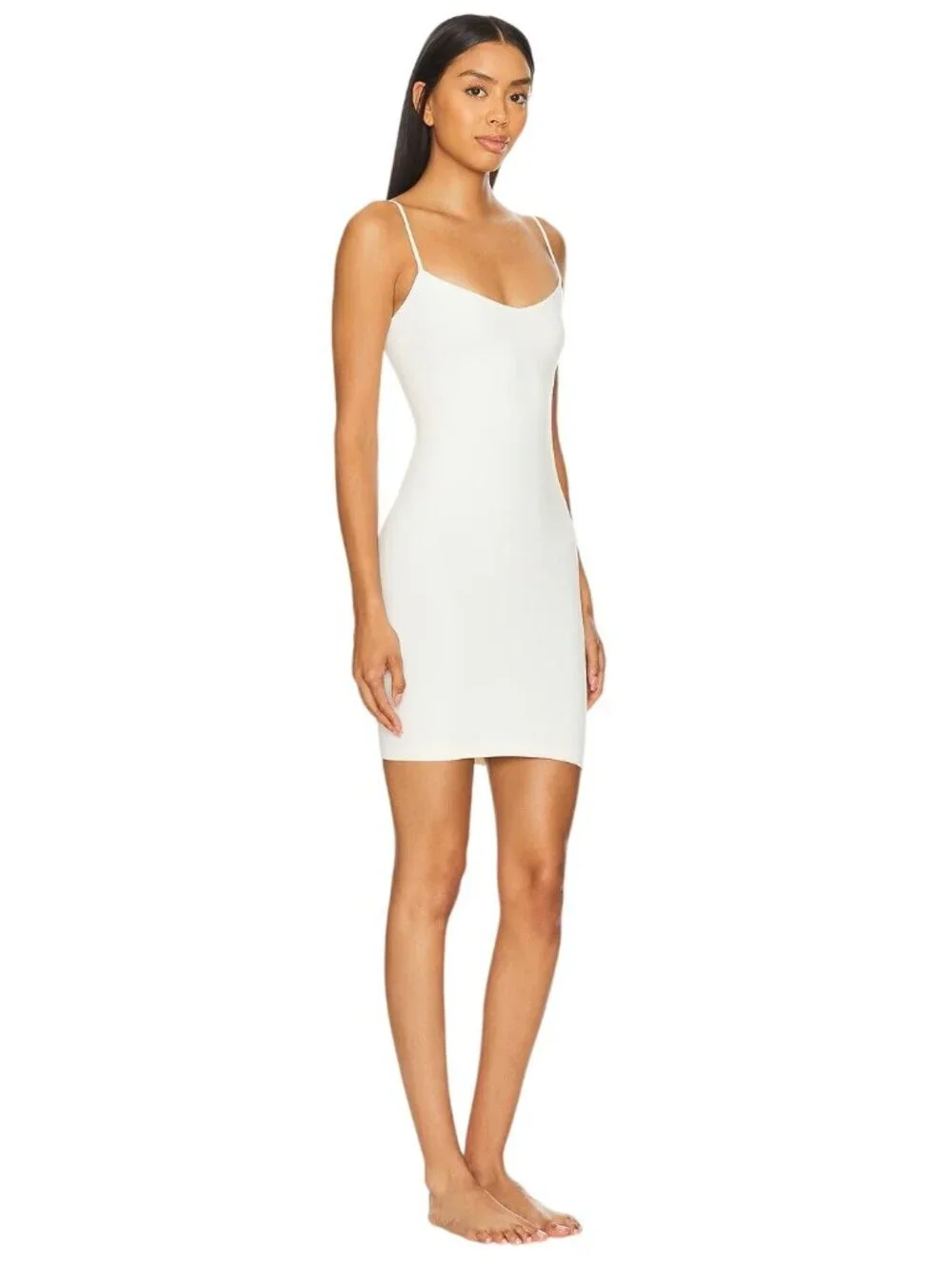 Free People Seamless Mini Slip in Ivory X-Small/Small New Womens Stretchy